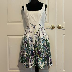 Floral White Dress